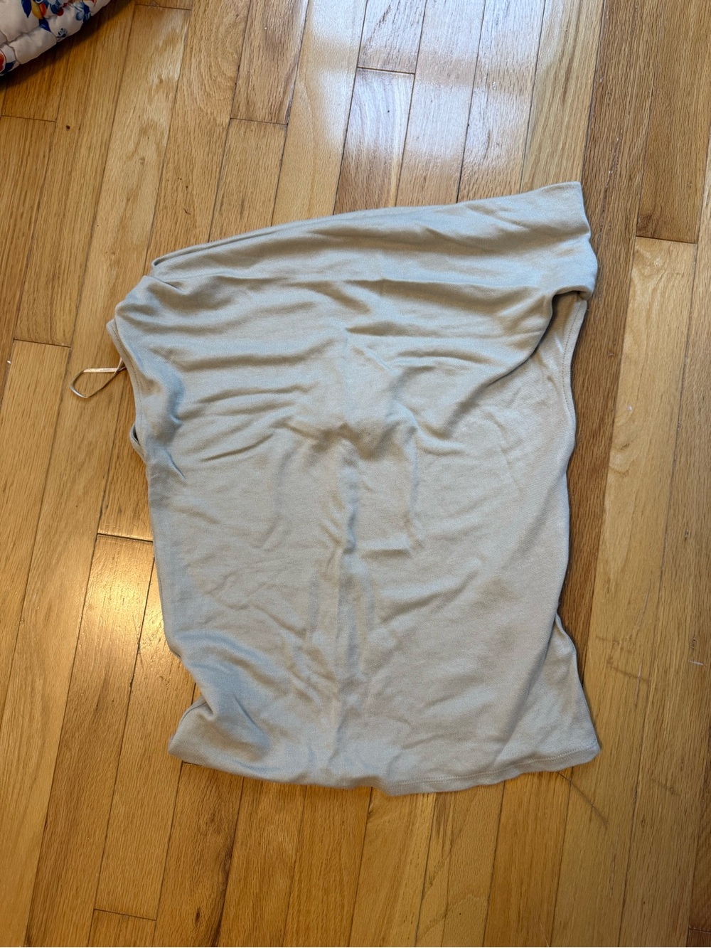 Zara Beige Knit Asymmetric Shirt